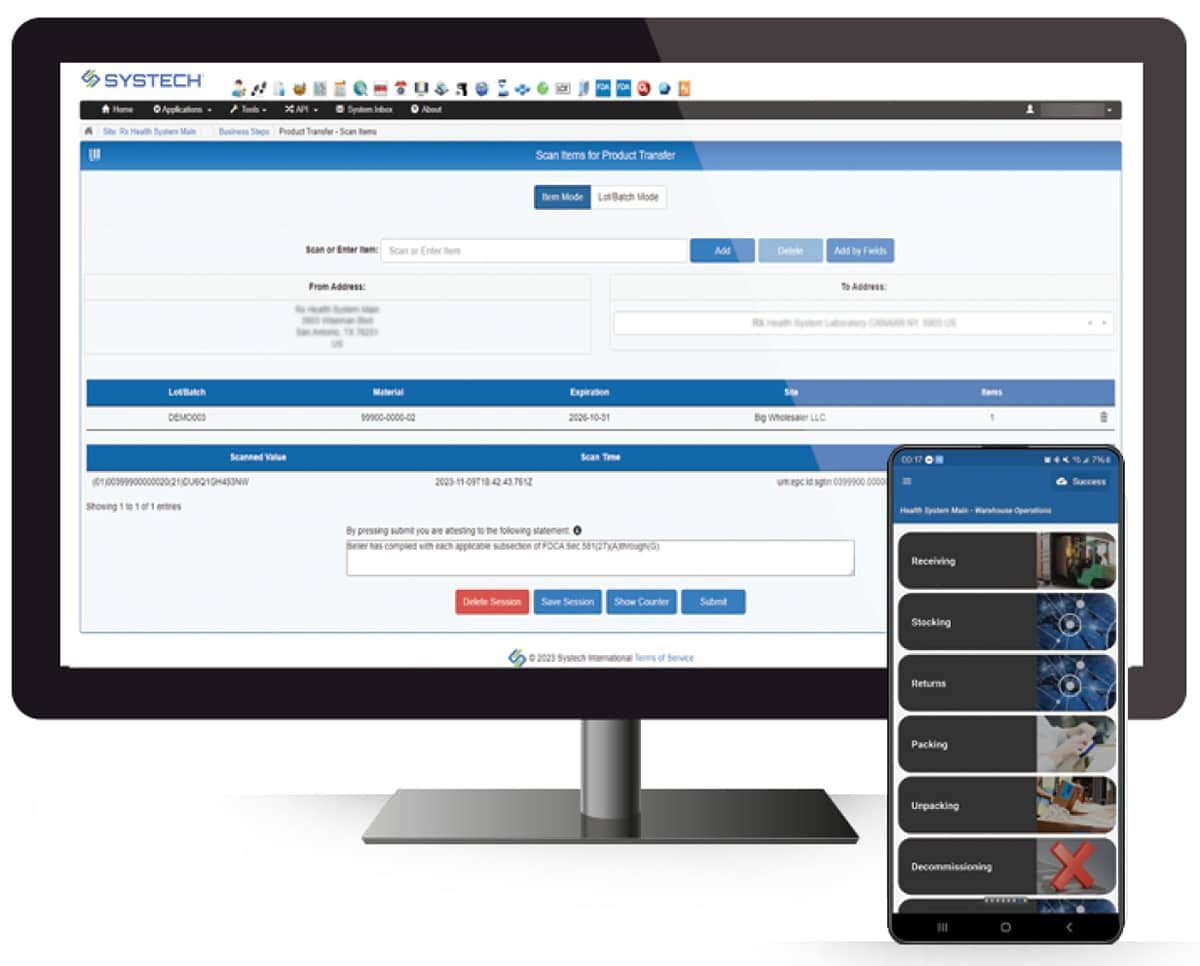 Serialization Master data Trade partner connectivity Compliance Rework Exceptions management Mobile interface
